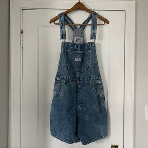 Levi's Shortalls Short Overalls Denim Jean Jumpsuit Size Medium